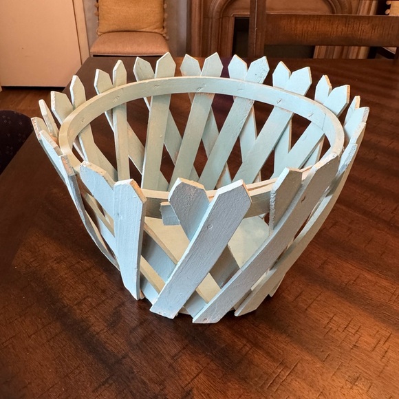 Rustic Cottagecore Wooden Planter Basket handmade grandmacore garden - Picture 2 of 8